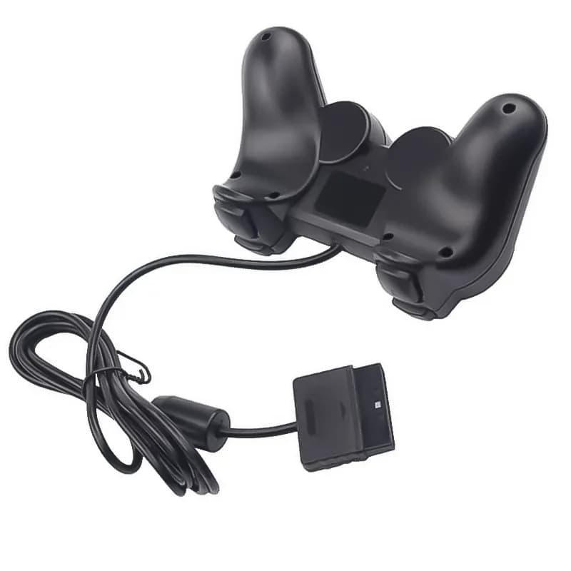 دسته بازی سیم ابریشمی آی سی دار سونی Playstation 2 – مشکی — تصویر ۴