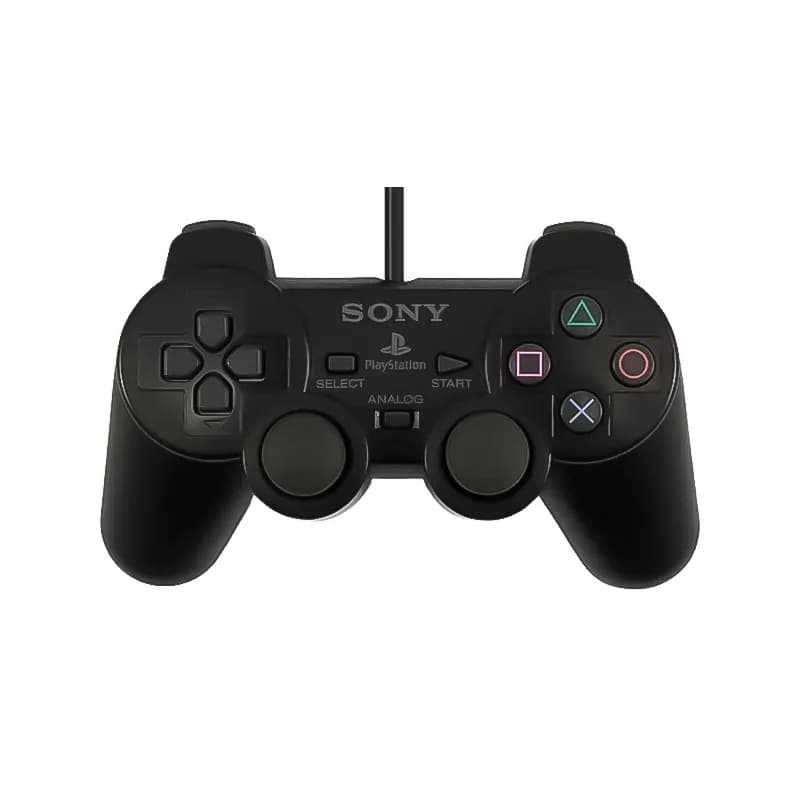 دسته بازی سیم ابریشمی آی سی دار سونی Playstation 2 – مشکی — تصویر ۲