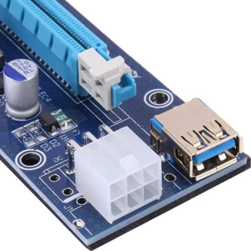 رایزر کارت گرافیک USB3.0 مدل گلد آبی Ver 009S — تصویر ۳