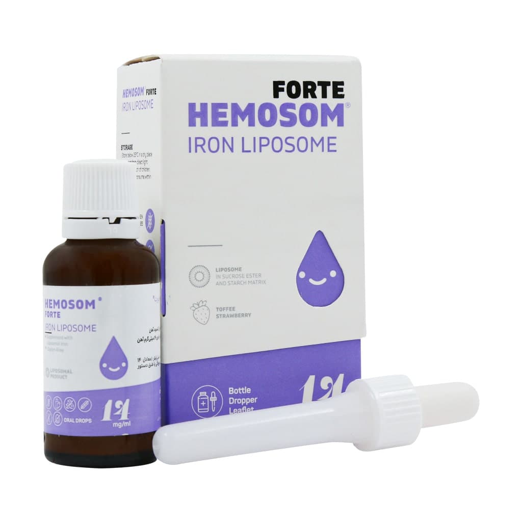قطره آهن هموزوم فورت وندا فارما/HEMOSOME FORTE — تصویر ۲