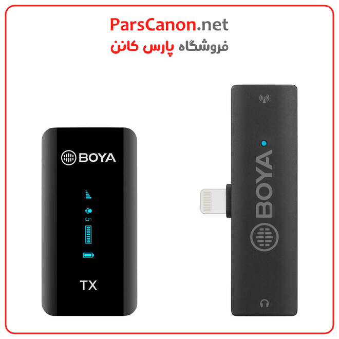 میکروفون بویا مدل BOYA BY-XM6-S3 Digital True-Wireless Microphone System with Lightning Connector for iOS Devices