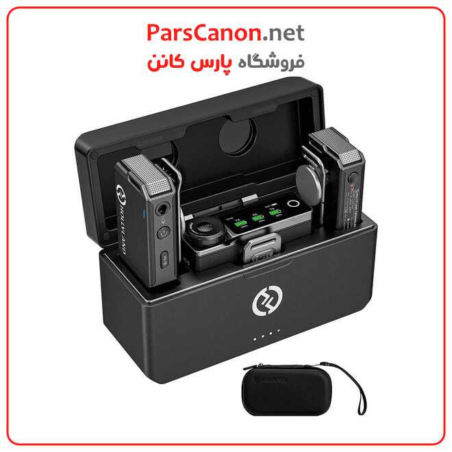 میکروفون بی‌سیم هالی لند Hollyland LARK MAX Duo 2-Person Wireless Microphone System (2.4 GHz, Black)