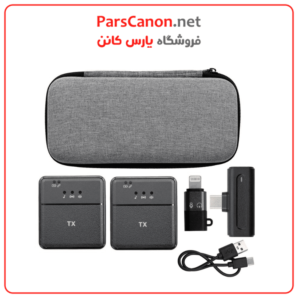 میکروفون بی سیم یقه ای انسر Answer SX8 2in1 Wirreless Microphone