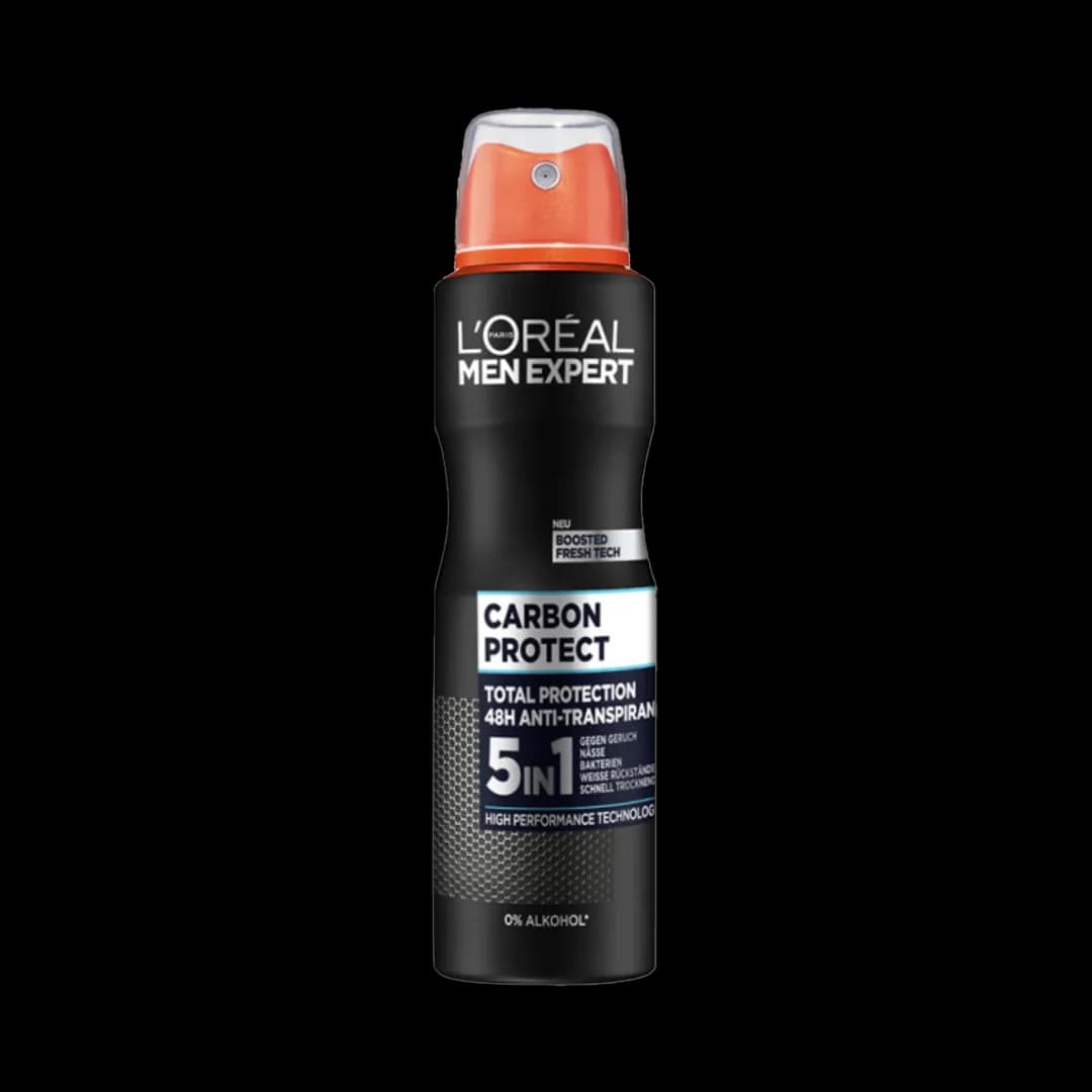 اسپری ضد تعریق لورال سری Men Expert مدل Carbon Protect