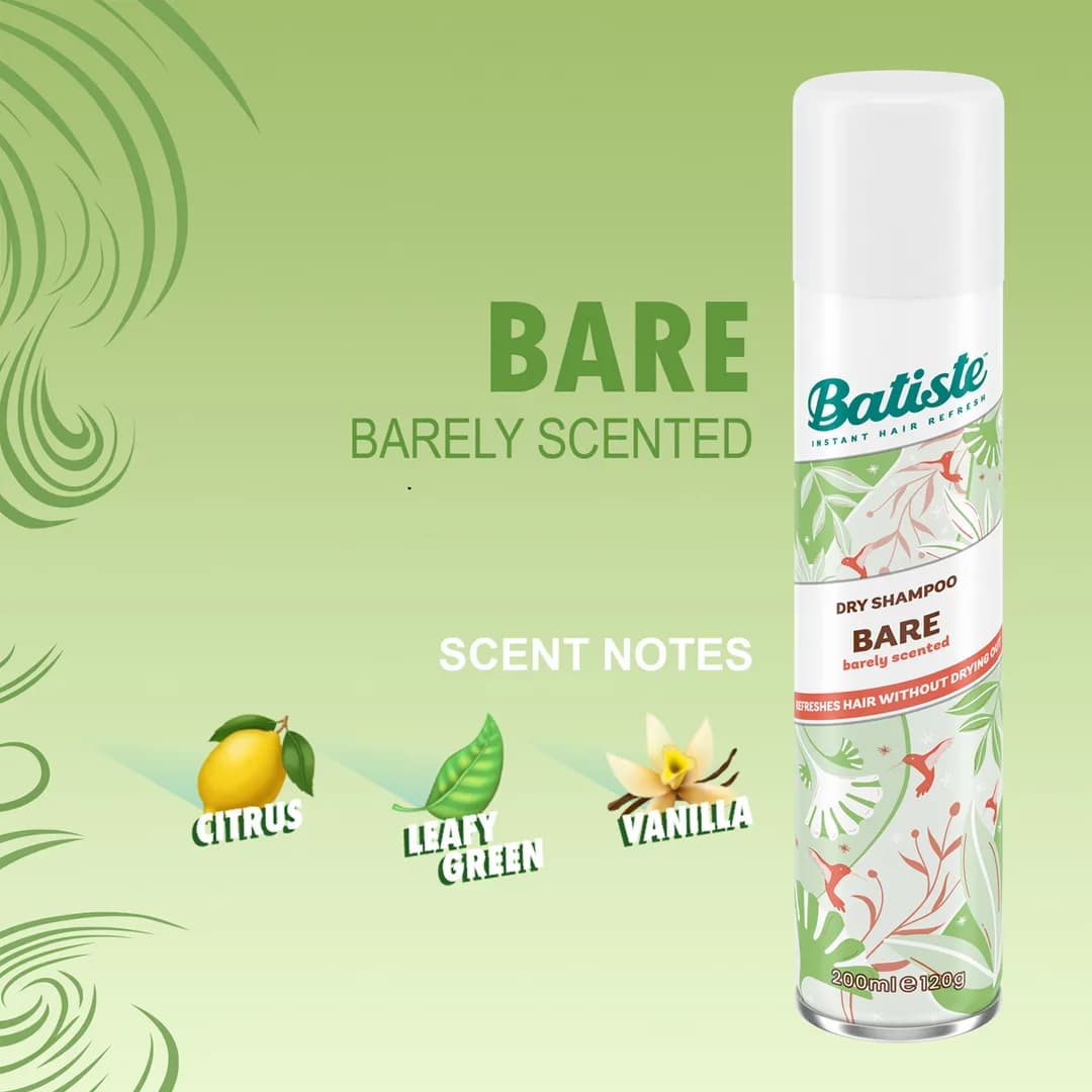 شامپو خشک Batiste مدل BARE — تصویر ۴