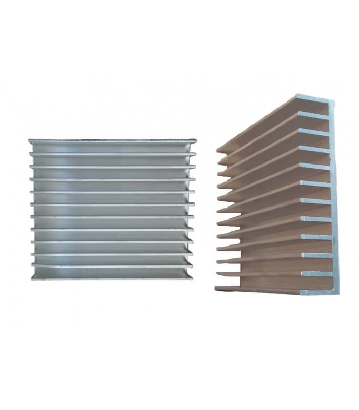 هیت سینک ۱۲ پره آلومینیومی 100X75X15mm