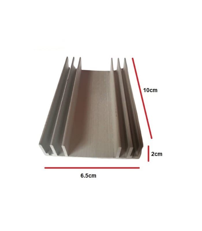 هیت سینک شانه ای آلومینیومی 100X65X20mm — تصویر ۸