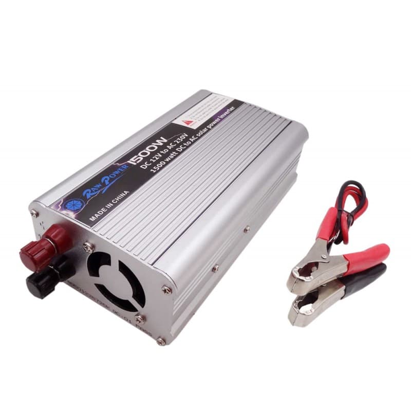 مبدل برق خودرو (مبدل 12VDC به 220VAC) 12V 1500W مارک RAW POWER — تصویر ۵