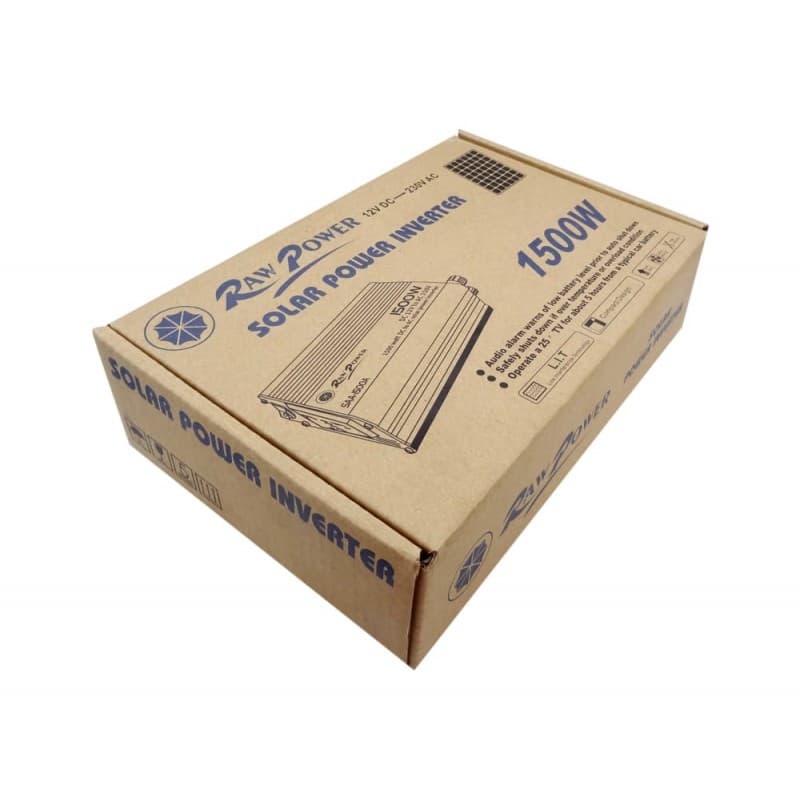 مبدل برق خودرو (مبدل 12VDC به 220VAC) 12V 1500W مارک RAW POWER — تصویر ۷