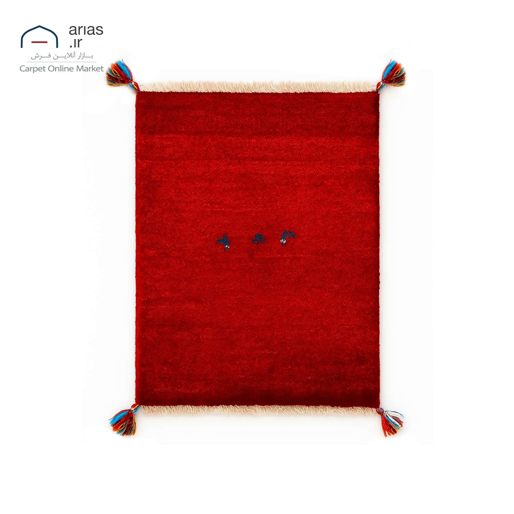 بچه گبه دستباف 60 در 90 زمینه لاکی کد D14034A