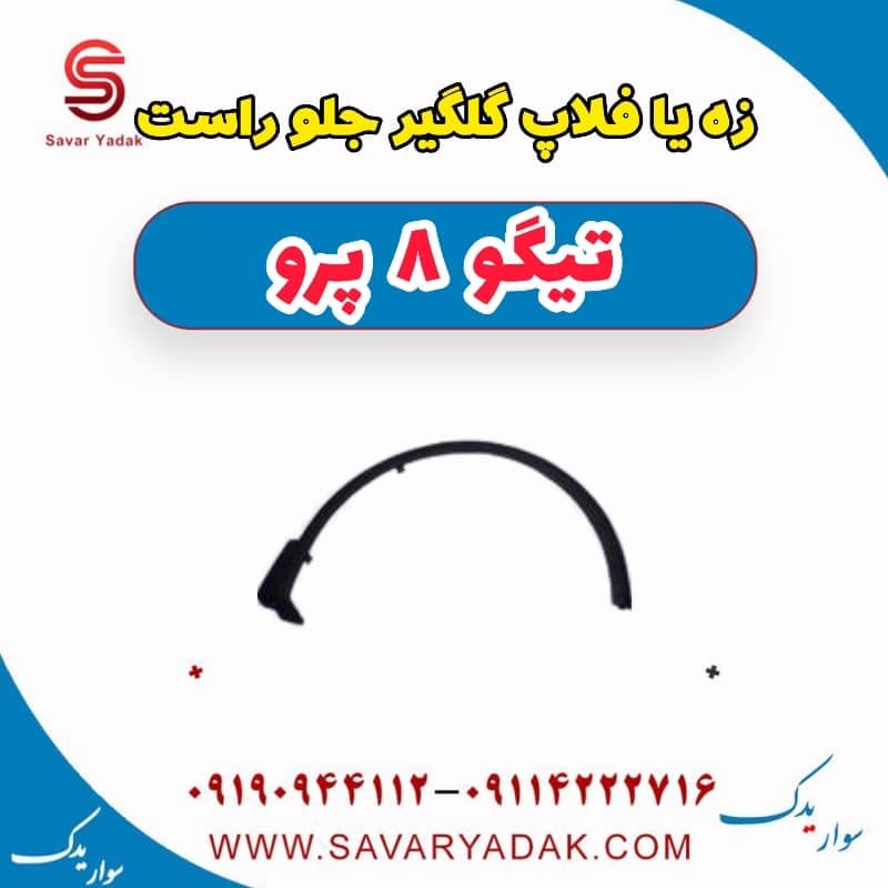 زه یا فلاپ گلگیر جلو راست تیگو 8 پرو