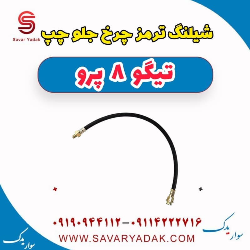 شیلنگ ترمز چرخ جلو چپ تیگو 8 پرو — تصویر ۳