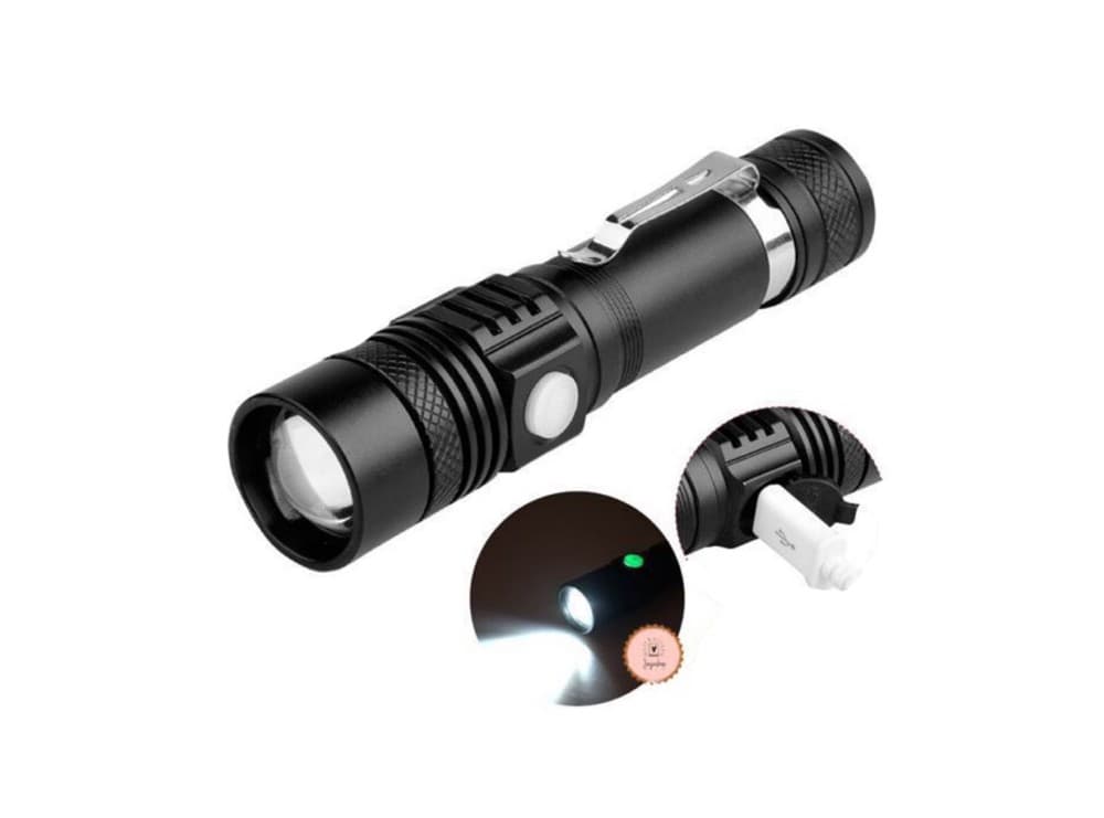 چراغ قوه پلیسی زوم دار T6 مدل CH-518 — تصویر ۳