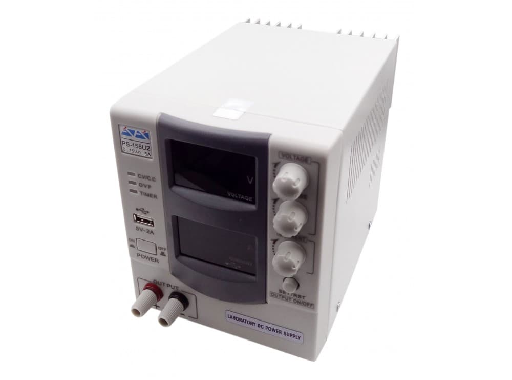 منبع تغذیه دیجیتال 0 تا 15 ولت 5 آمپر آداک ADAK مدل PS-155U2 — تصویر ۲