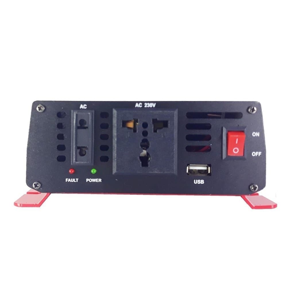 مبدل برق خودرو ویلیون قرمز 12V-TO-220V-1500W — تصویر ۵