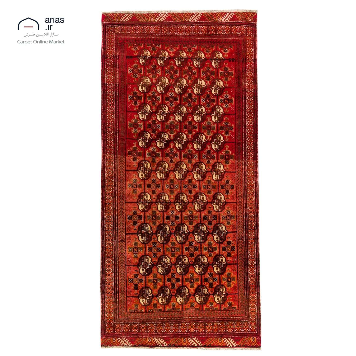 فرش دستباف 2 و نیم متری بلوچ کد D18156