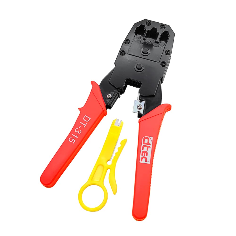 آچار پرس سرسوکت شبکه و تلفن dtec DT-315