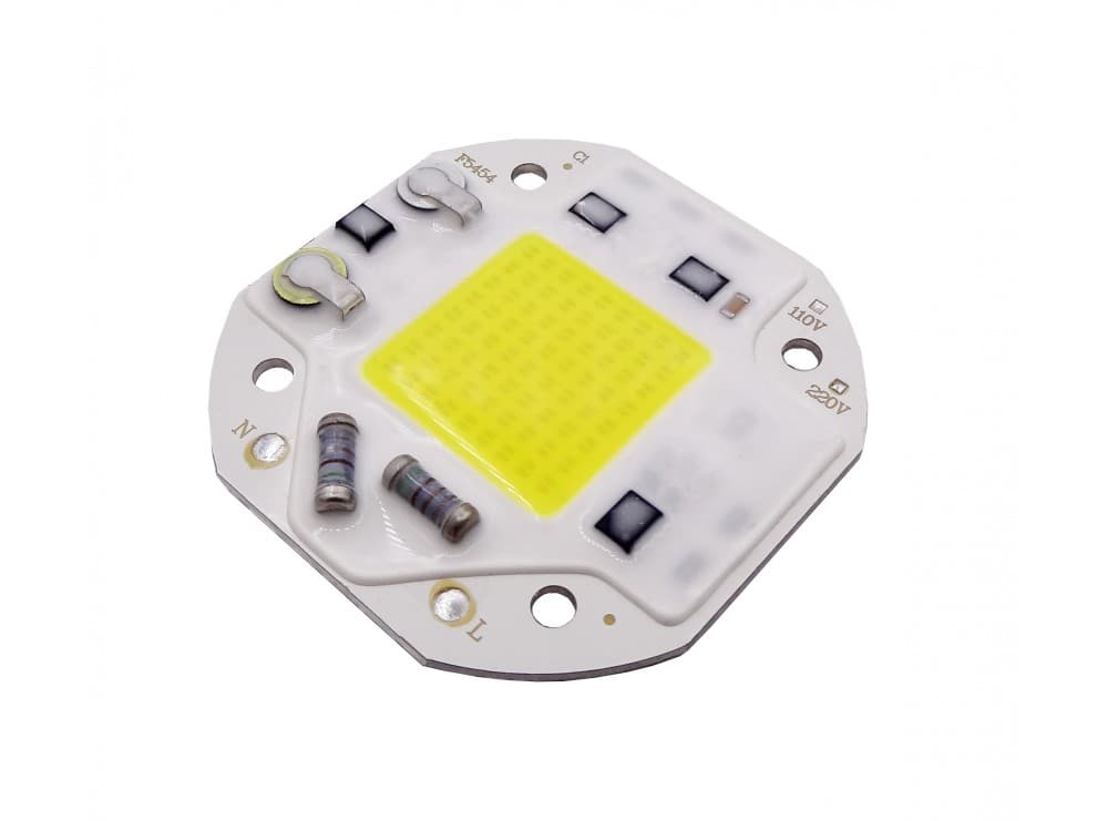 LED COB مهتابی 30W 220V با درایور داخلی دارای مدار حفاظتی آنتی شوک دار — تصویر ۷