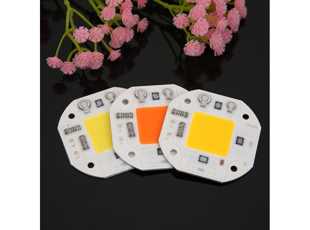 LED COB مهتابی 20W 220V با درایور داخلی سایز 5454 دارای مدار حفاظتی آنتی شوک دار — تصویر ۶