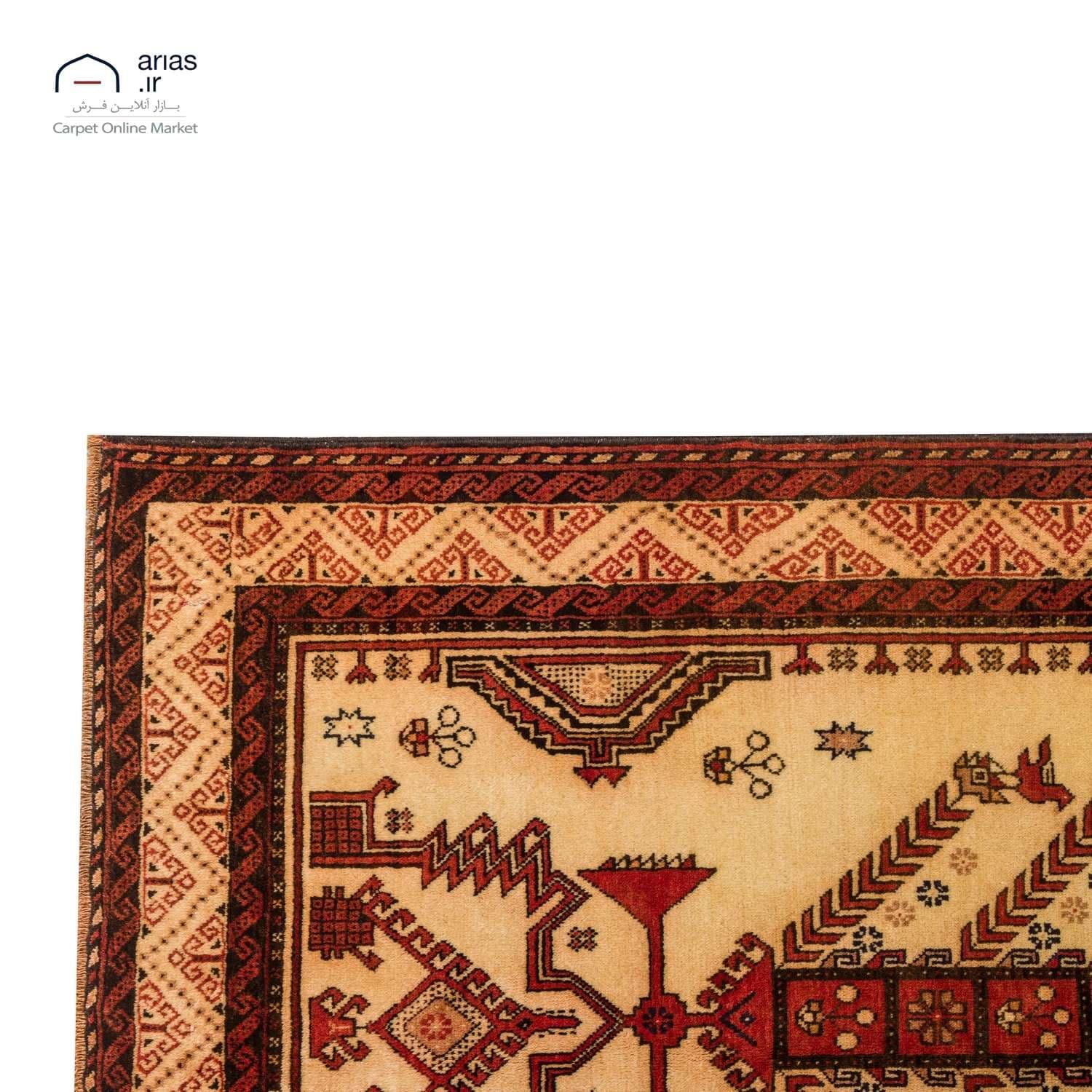فرش دستباف 2 متری بلوچ کد D18154 — تصویر ۶