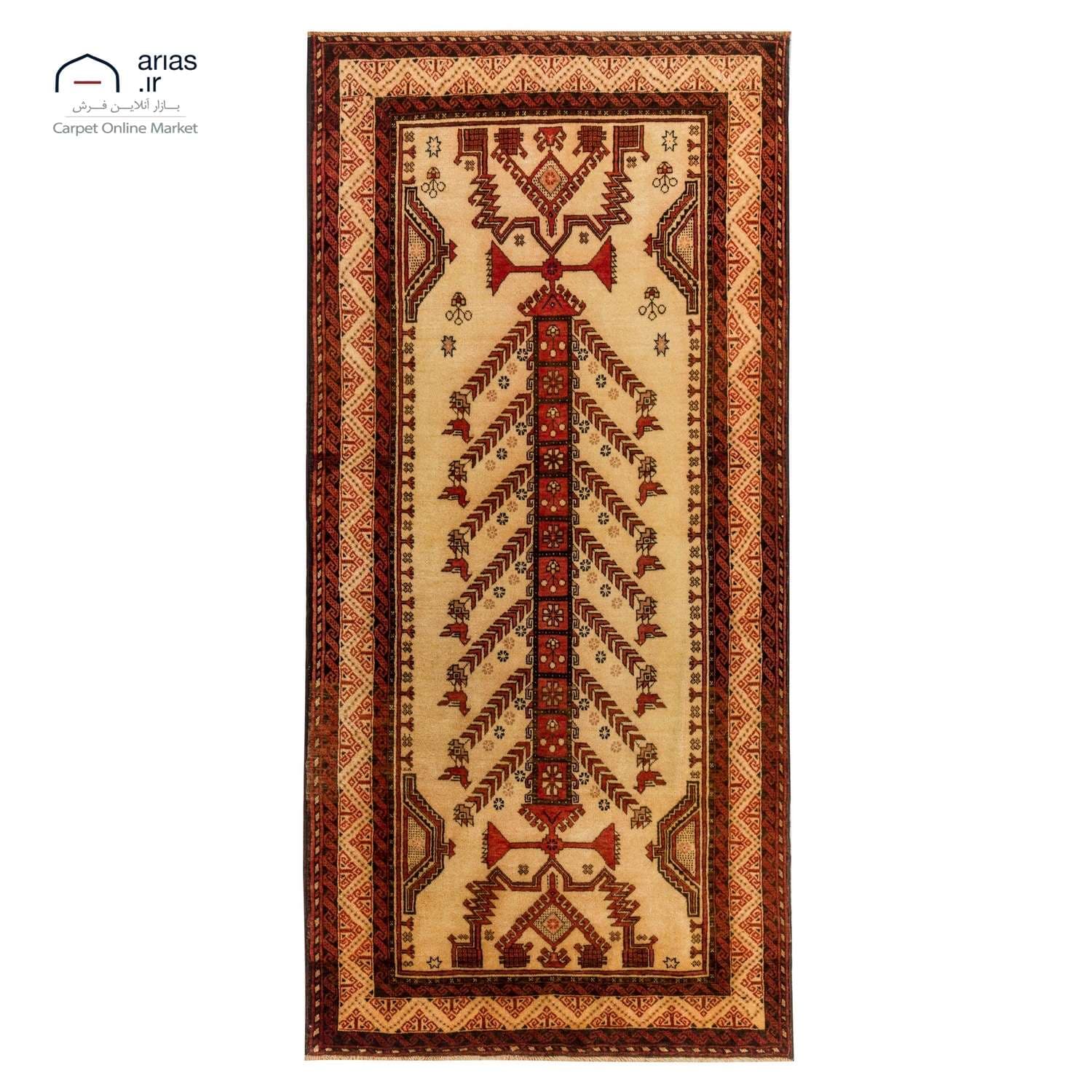 فرش دستباف 2 متری بلوچ کد D18154
