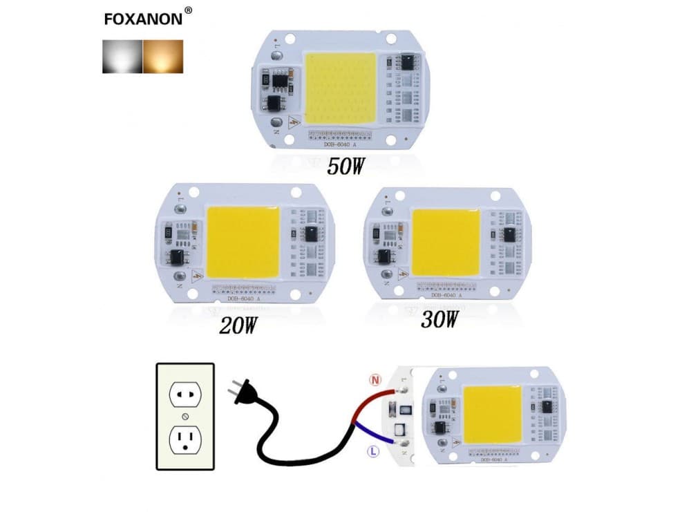 LED COB مهتابی 20W 220V با درایور داخلی — تصویر ۱۱