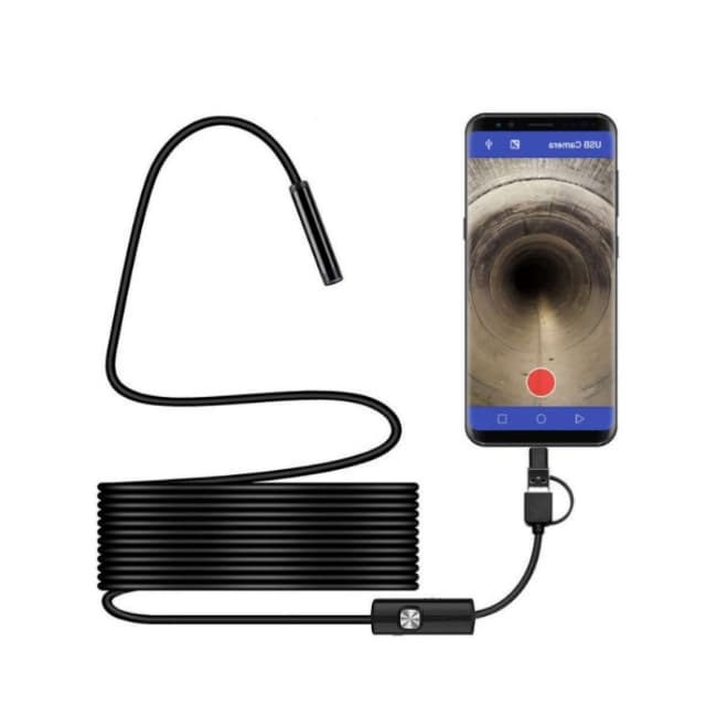 دوربین ( آندوسکوپ ) 1.3 مگاپیکسل لنز 8mm کابل 3.5 متر ارتباط USB