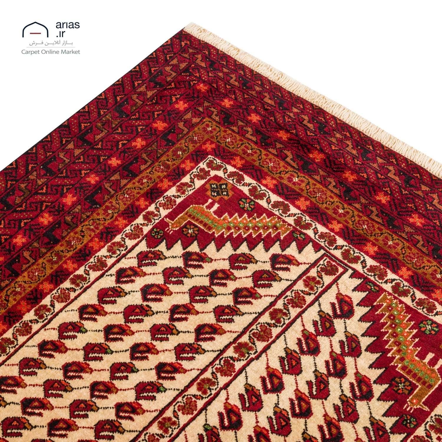 فرش دستباف 2 و نیم متری بلوچ کد D18143 — تصویر ۵