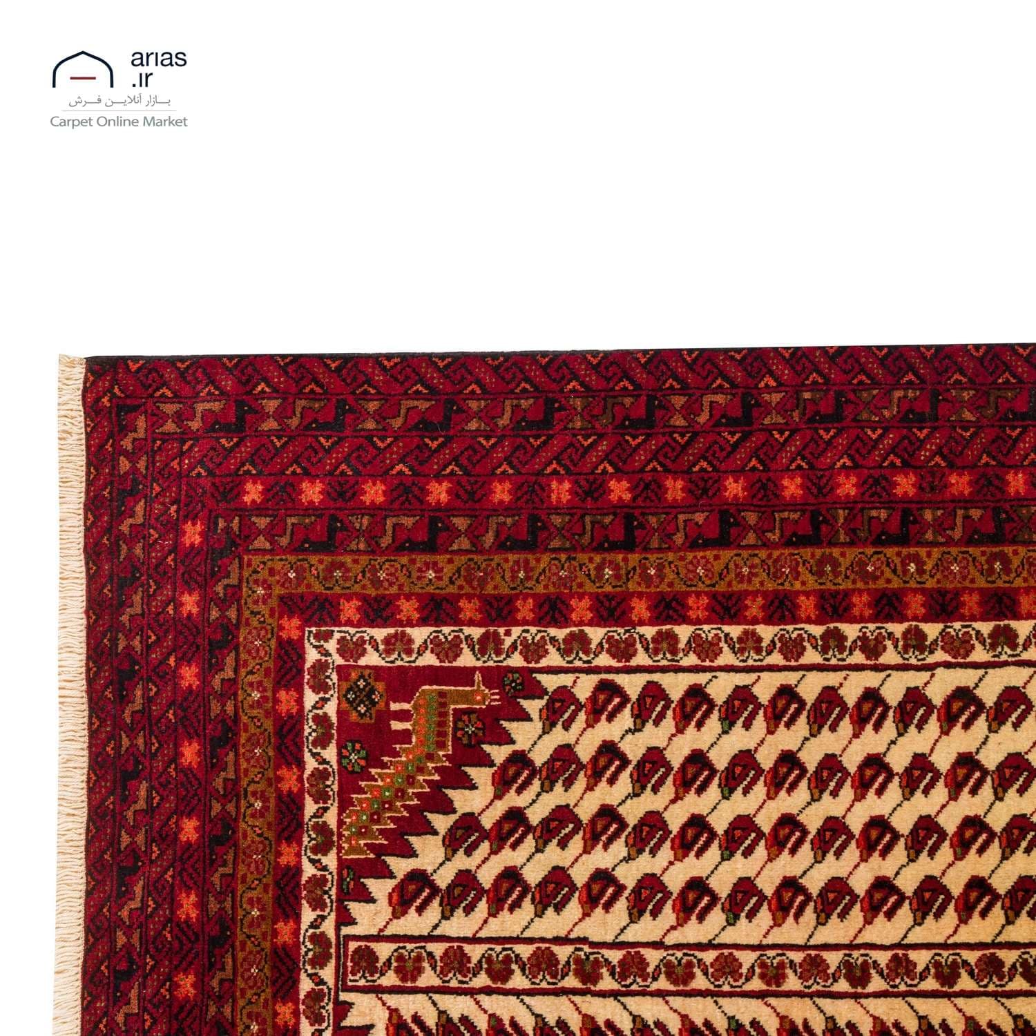 فرش دستباف 2 و نیم متری بلوچ کد D18143 — تصویر ۶
