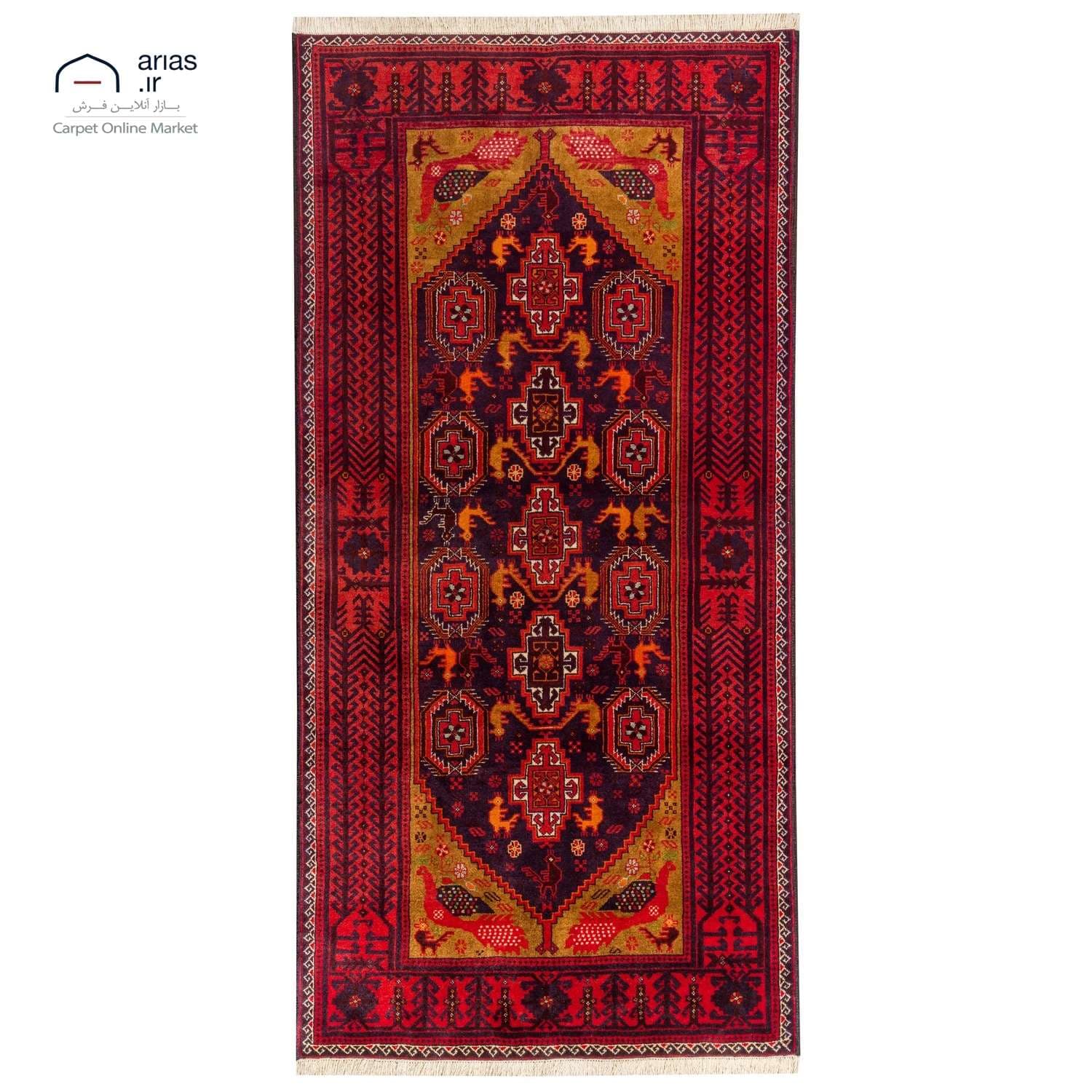 فرش دستباف 2 متری بلوچ کد D18142