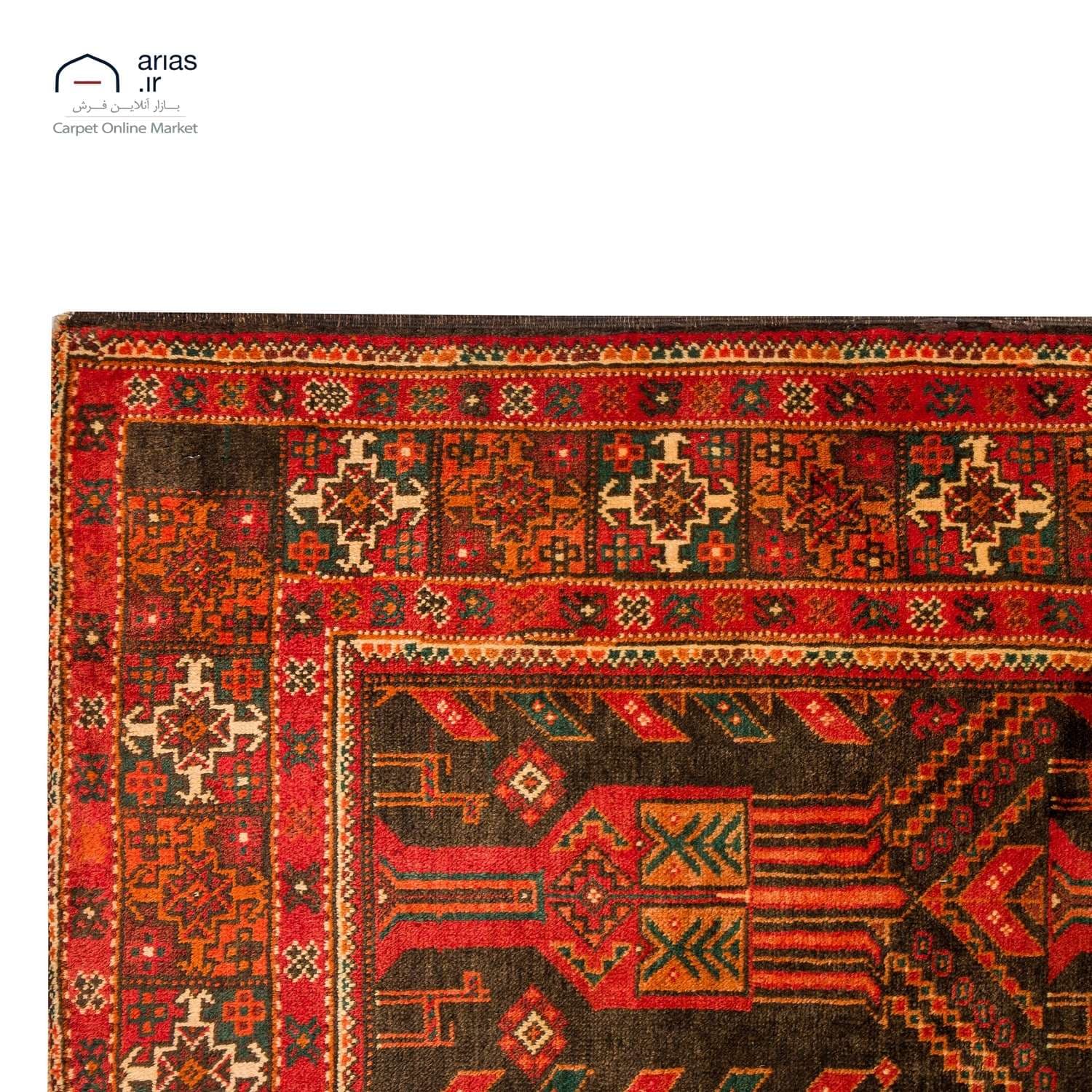 فرش دستباف 3 و نیم متری بلوچ کد D18139 — تصویر ۶