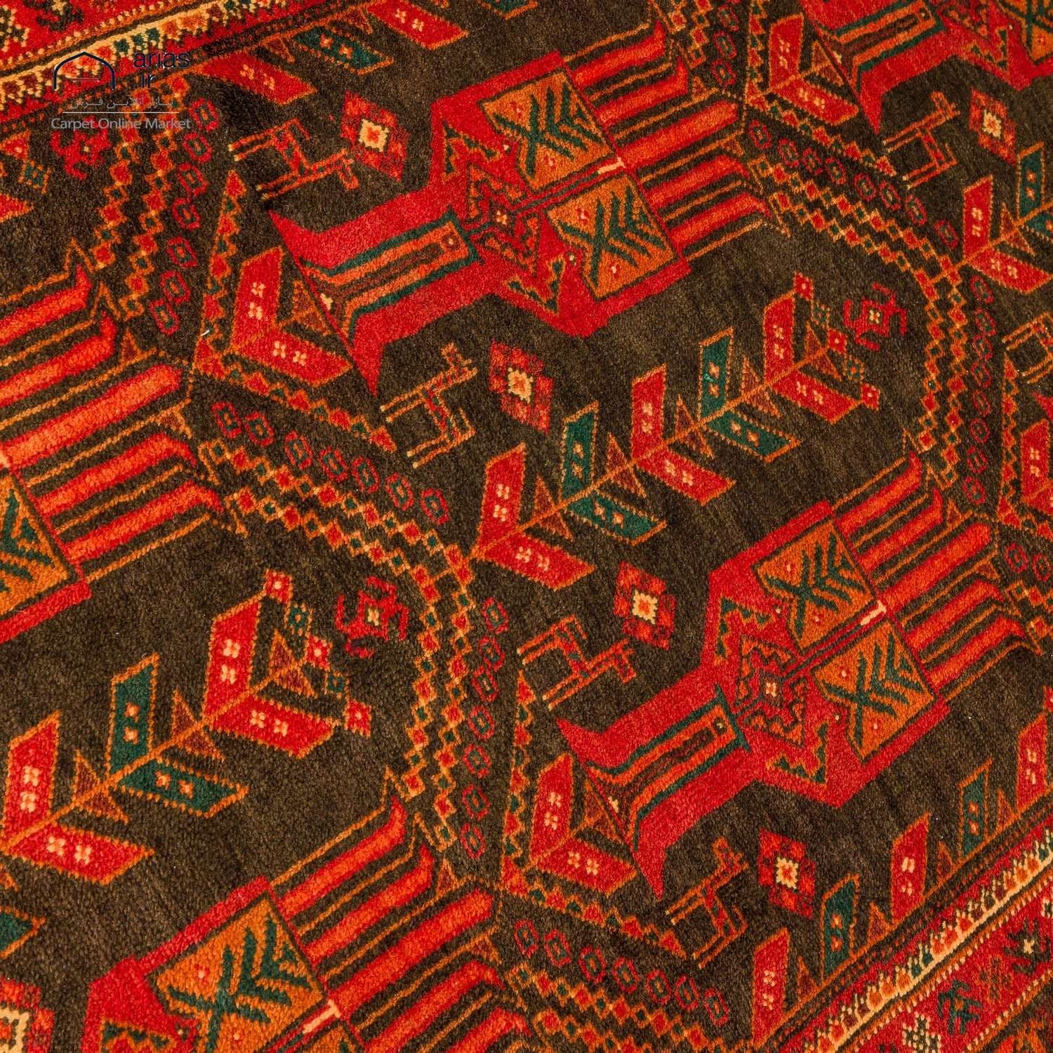 فرش دستباف 3 و نیم متری بلوچ کد D18139 — تصویر ۴