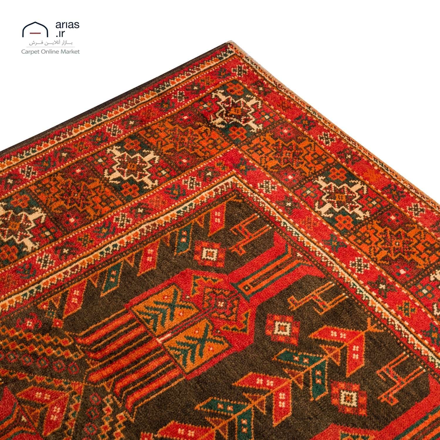 فرش دستباف 3 و نیم متری بلوچ کد D18139 — تصویر ۵