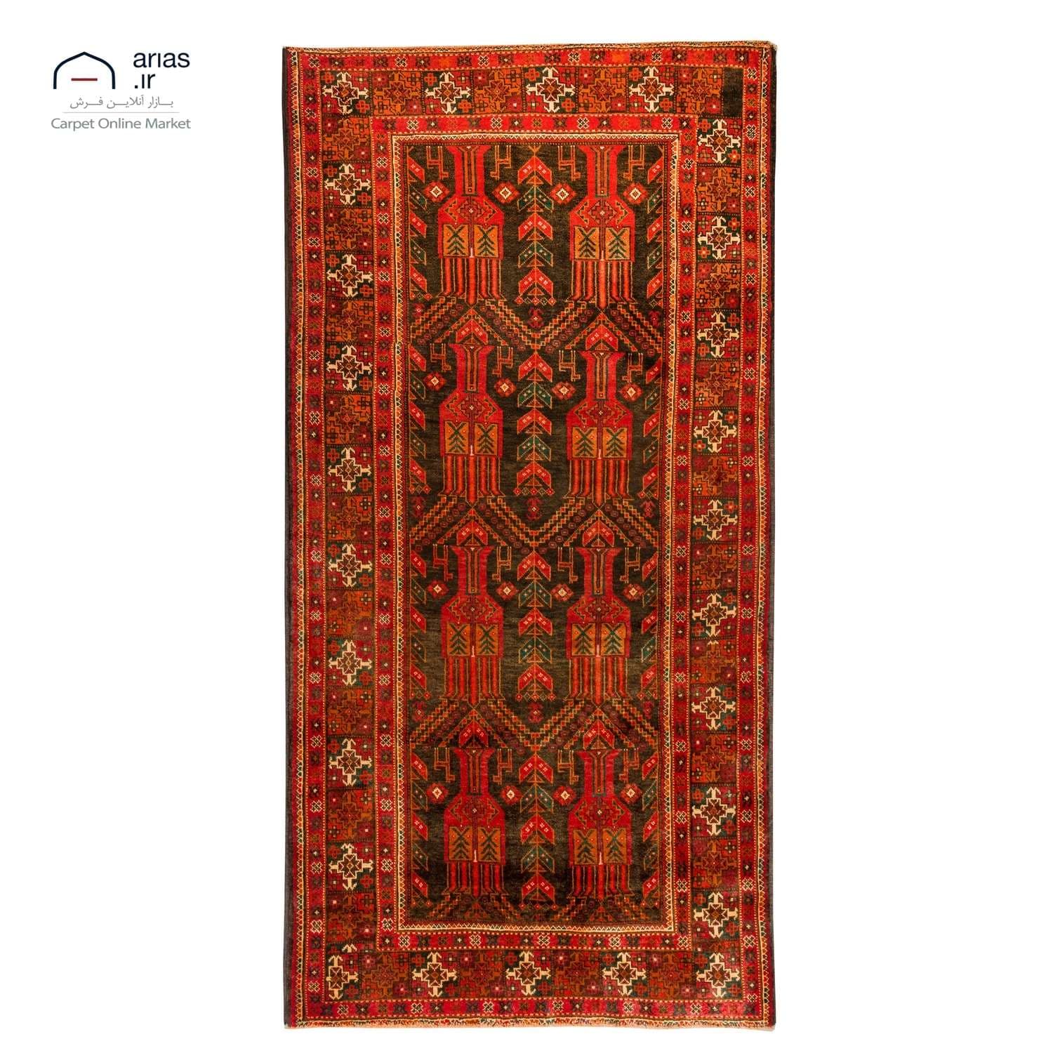 فرش دستباف 3 و نیم متری بلوچ کد D18139