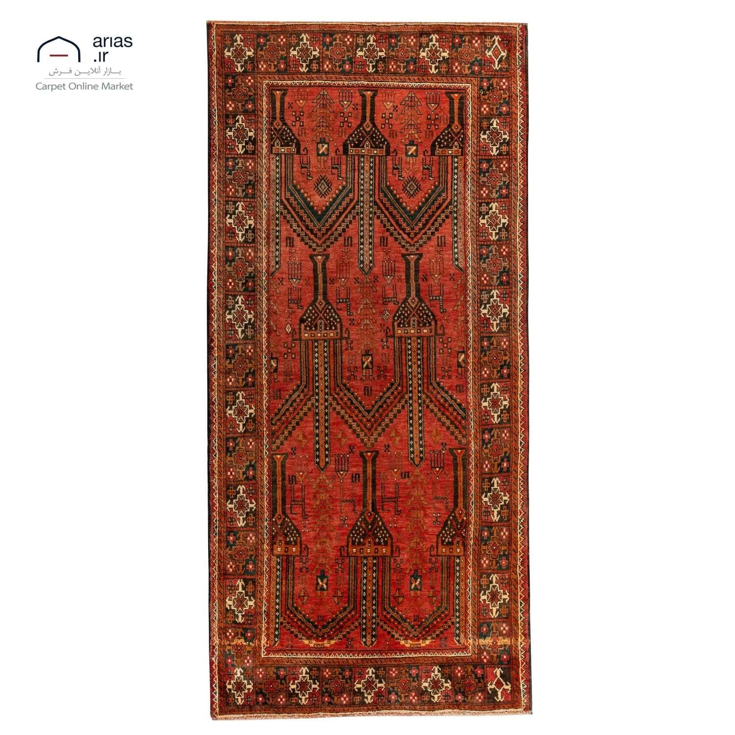 فرش دستباف 2 و نیم متری بلوچ کد D18134 — تصویر ۲