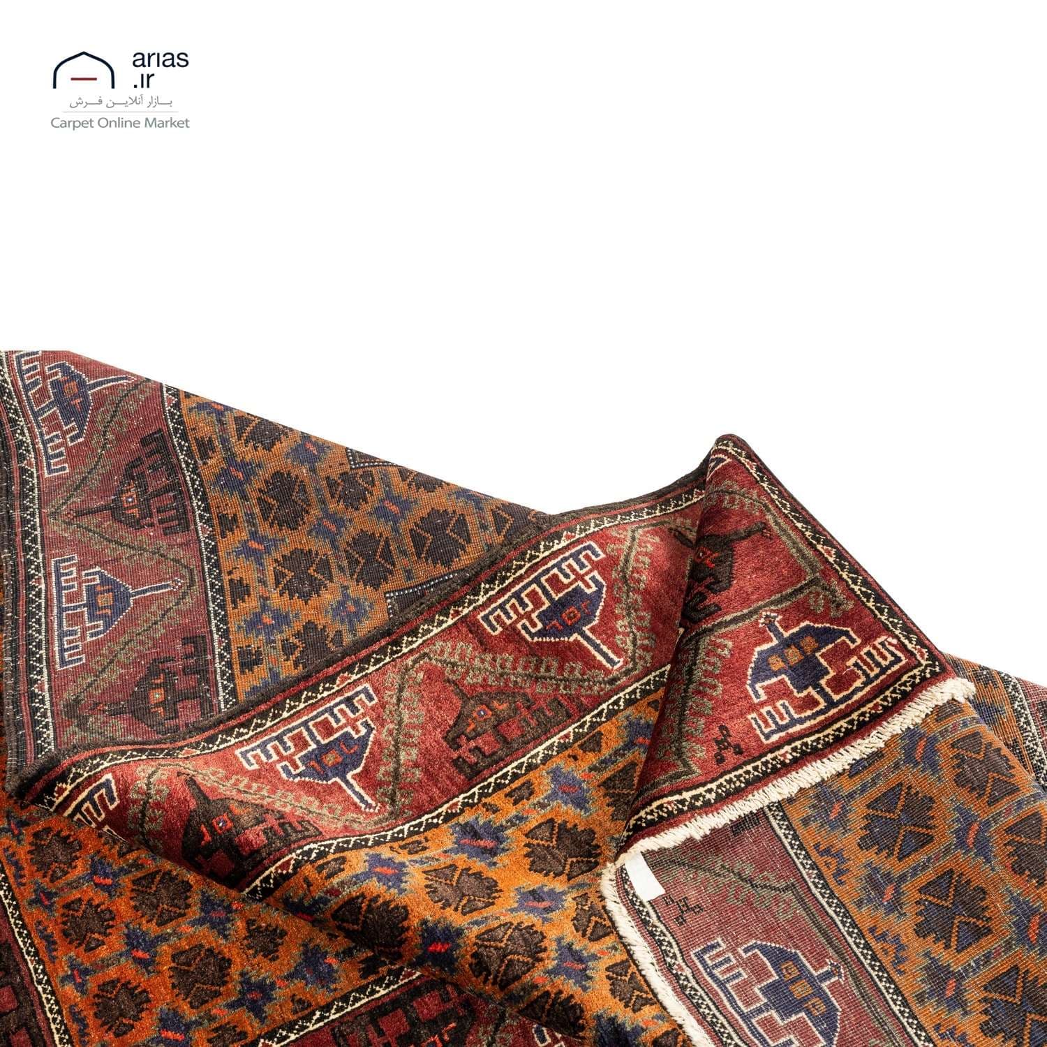 فرش دستباف 2 و نیم متری بلوچ کد D18127 — تصویر ۷
