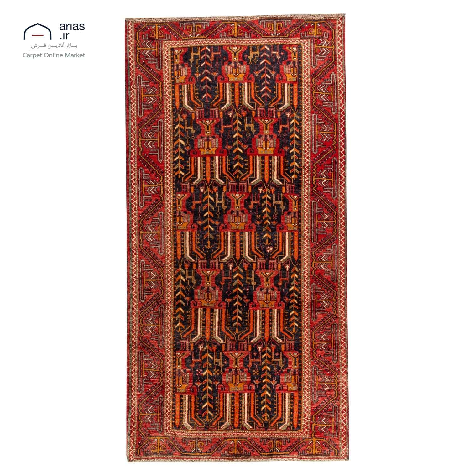 فرش دستباف 2 متری بلوچ کد D18126