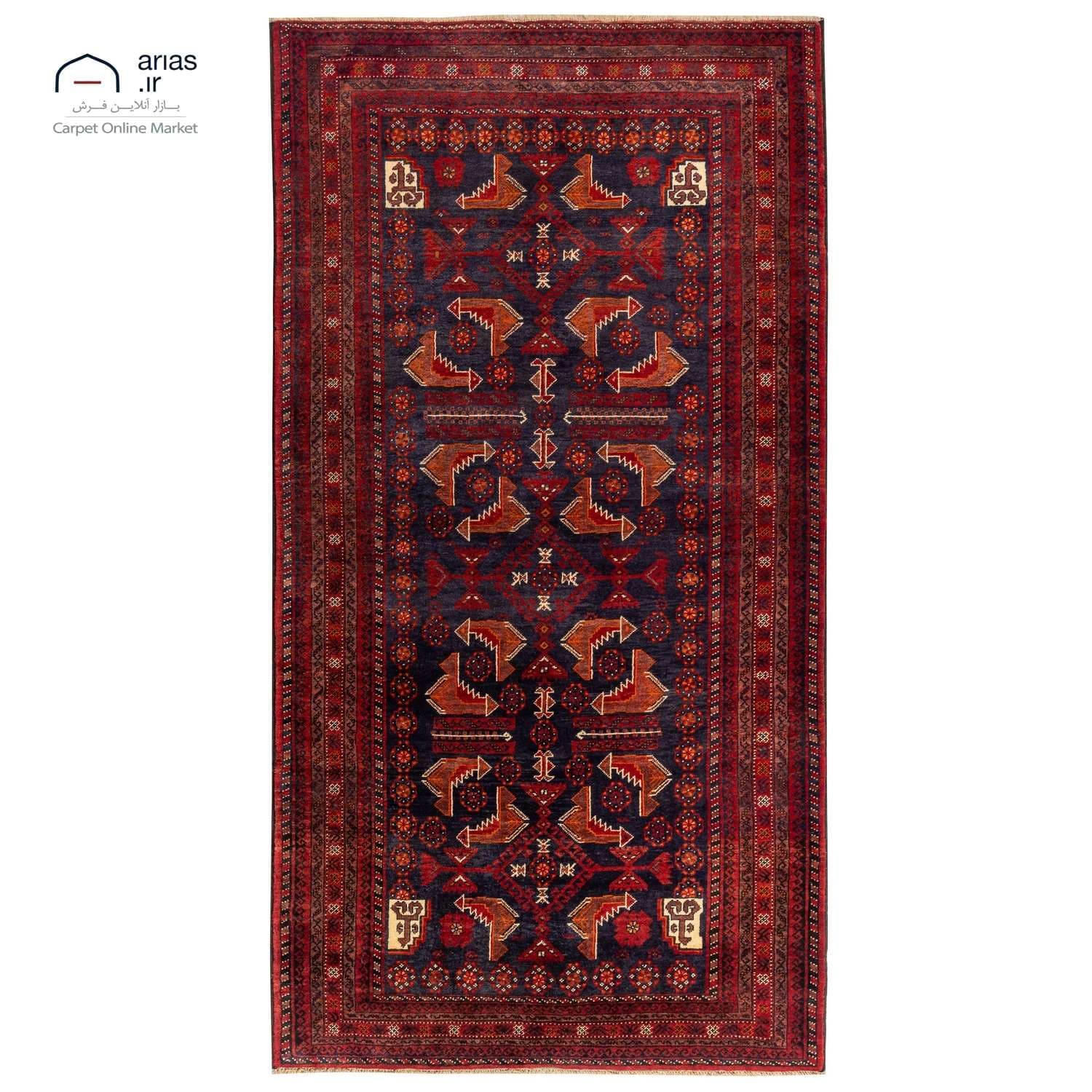 فرش دستباف 2 و نیم متری بلوچ کد D18120