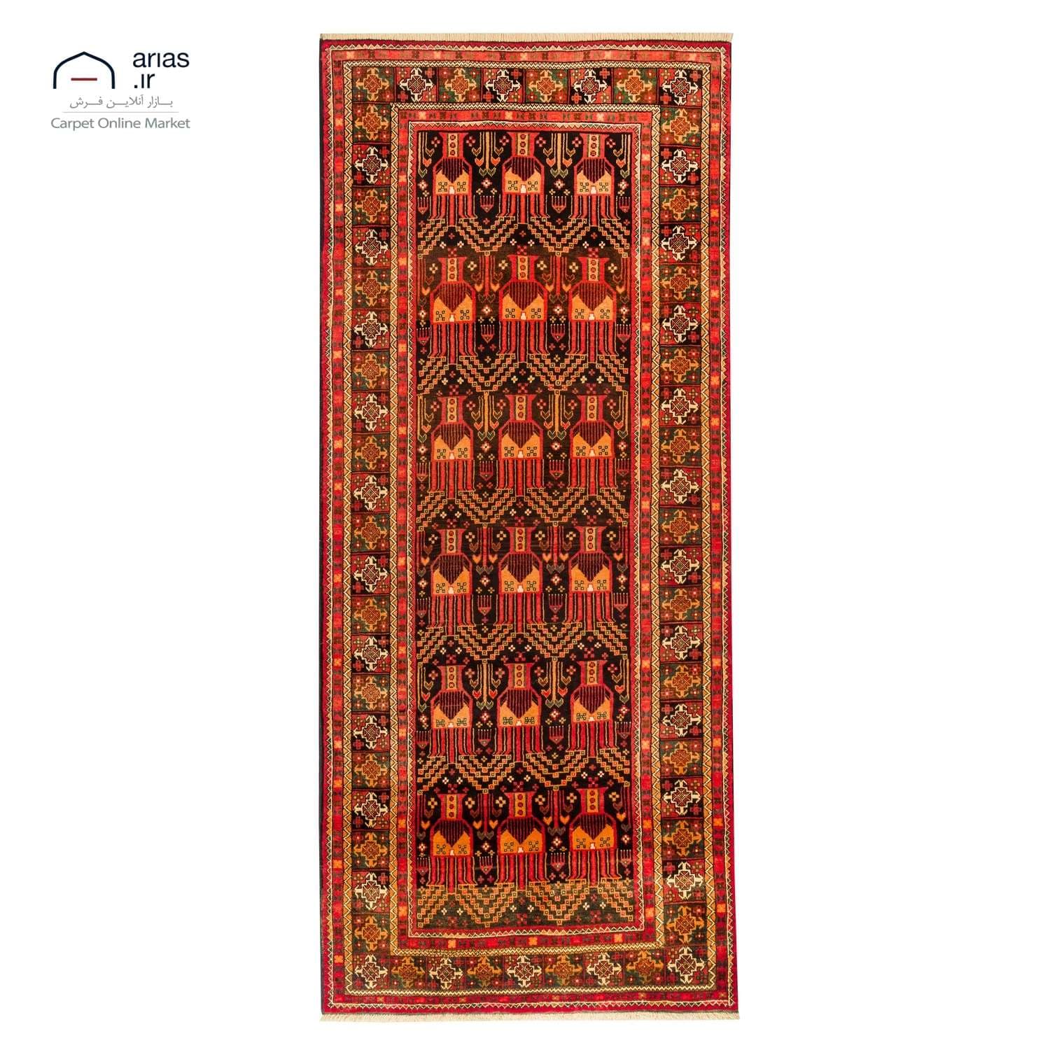 فرش دستباف 3 و نیم متری بلوچ کد D18116
