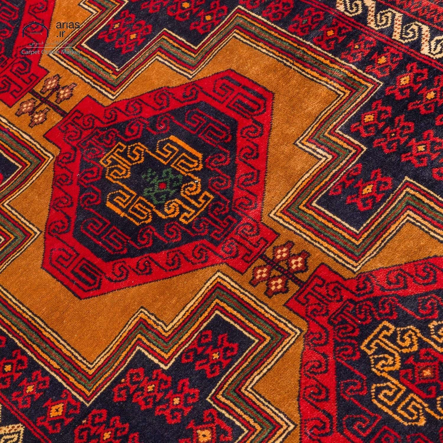 فرش دستباف 2 متری بلوچ کد D18105 — تصویر ۴