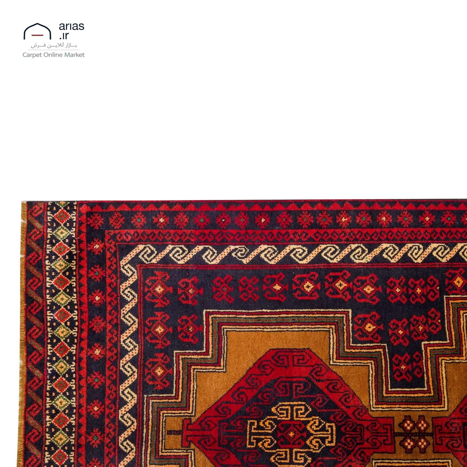 فرش دستباف 2 متری بلوچ کد D18105 — تصویر ۶