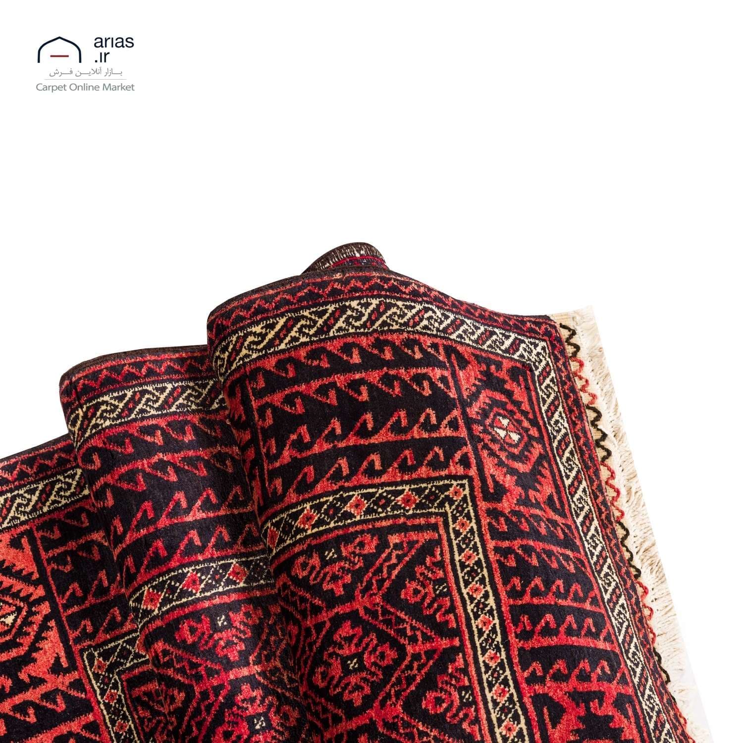 فرش دستباف 2 متری بلوچ کد D18102 — تصویر ۷