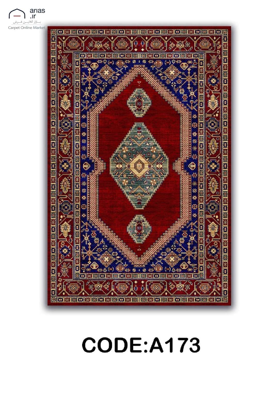 فرشینه مخمل ترک طرح ابریشمی کد F16273A