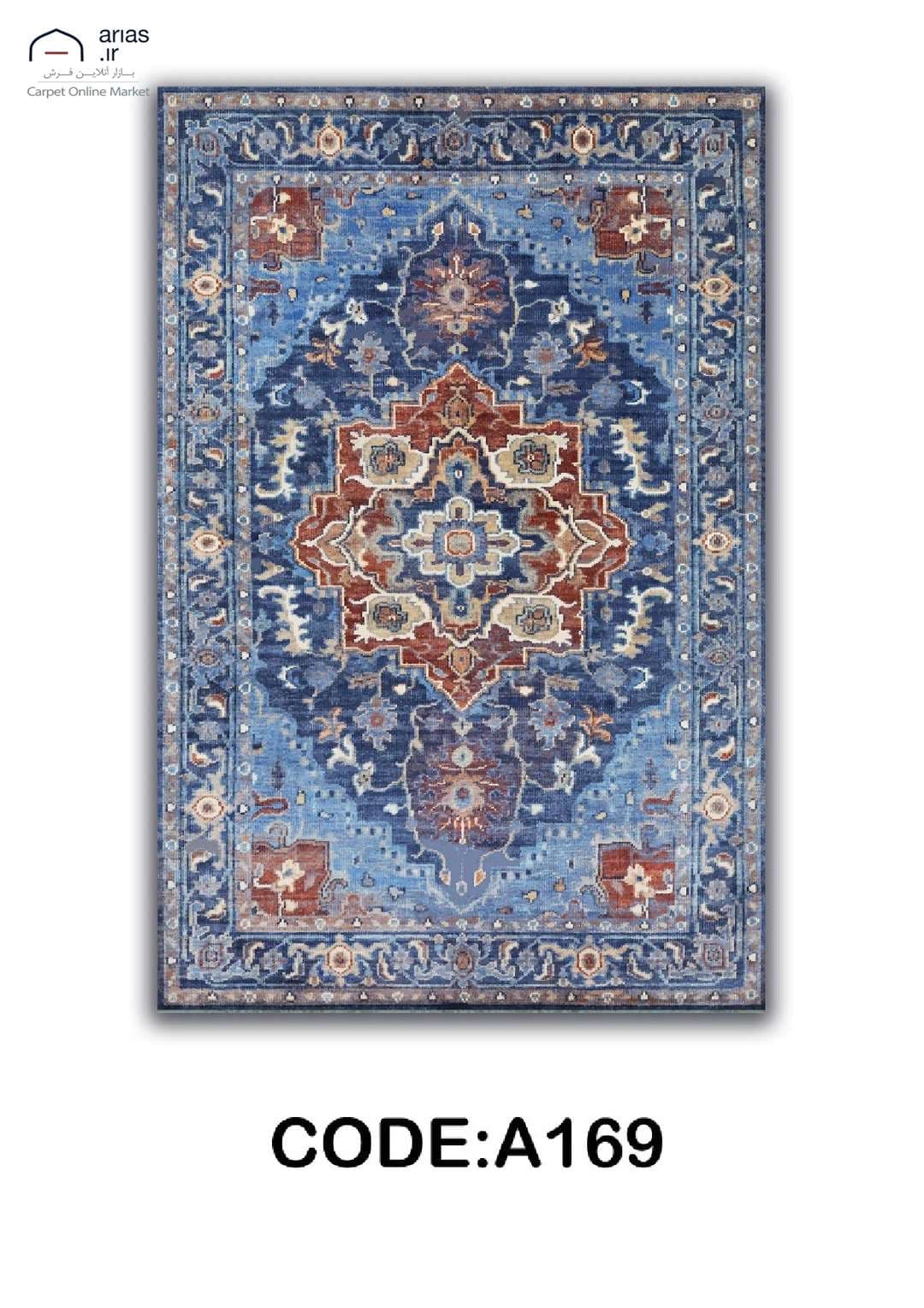 فرشینه مخمل ترک طرح ابریشمی کد F16269A