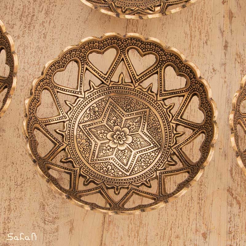 ست هفت سین برنجی آنتیک کد 1206 — تصویر ۱۱