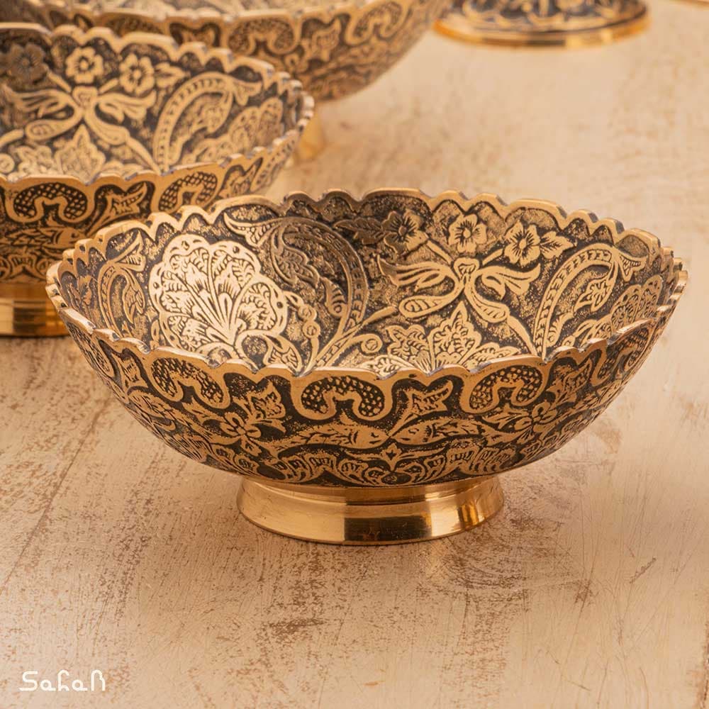ست هفت سین برنجی آنتیک کد 1166 — تصویر ۵