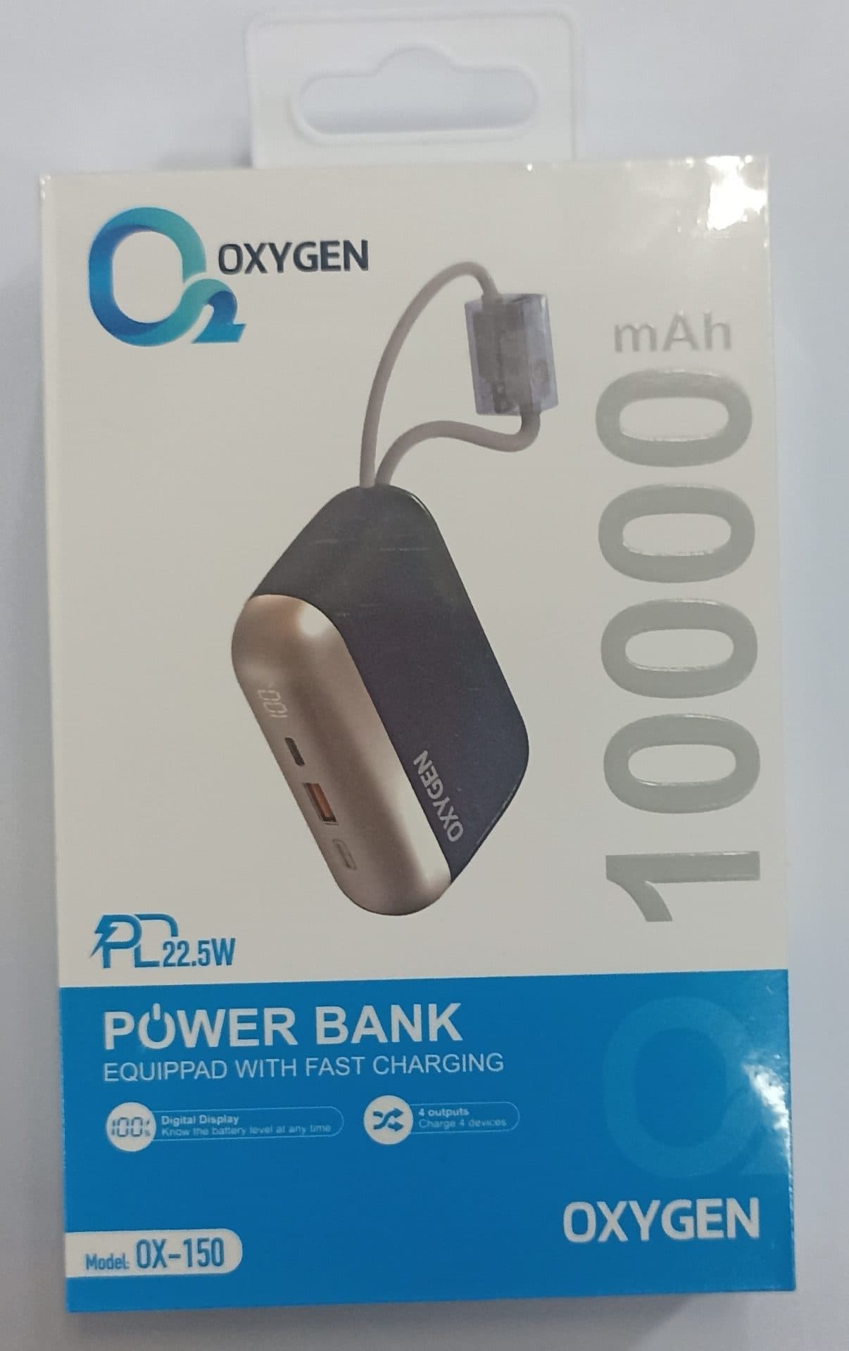 پاور بانک Ox اصل ظرفیت ۱۰۰۰۰ تا ۳۰۰۰۰ میلی آمپر — تصویر ۱۰