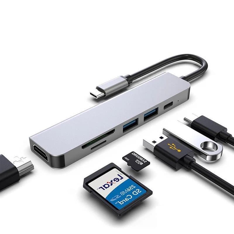 هاب 6 پورت USB-C مدل HDTV4K — تصویر ۹