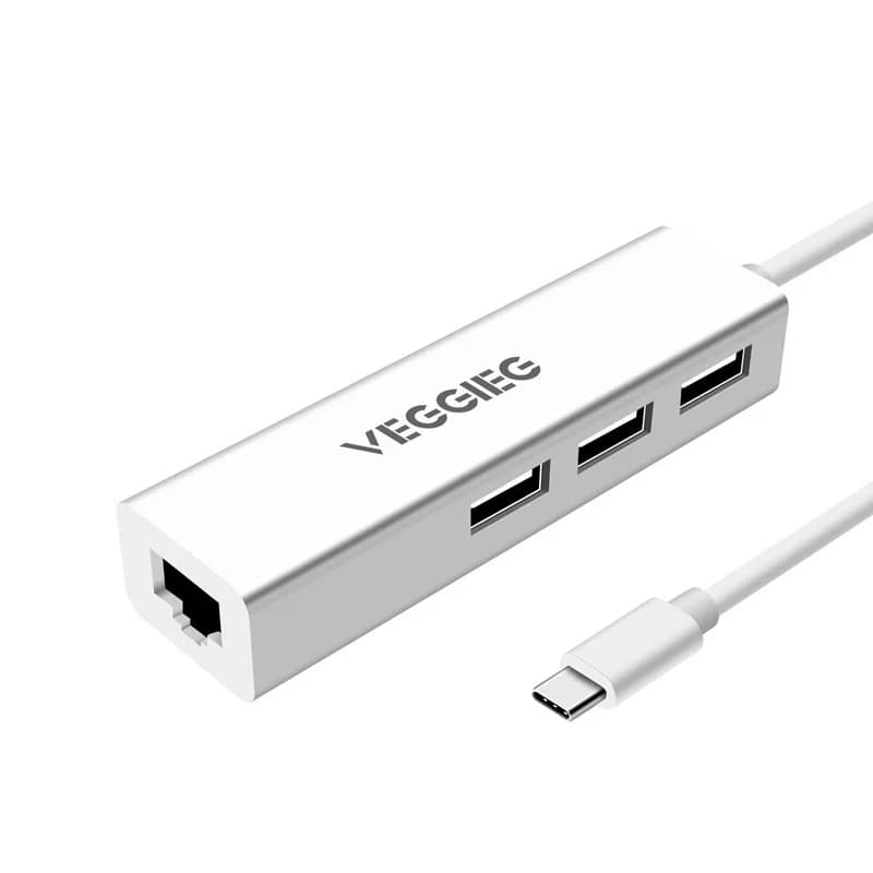 هاب و مبدل Type-C به LAN100 وگیگ مدل V-K414