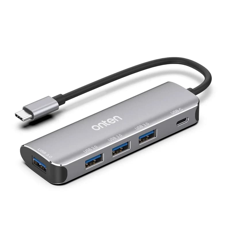 هاب تایپ سی اونتن مدل 95116S با 4 پورت USB 3.0 و 1 پورت USB-C
